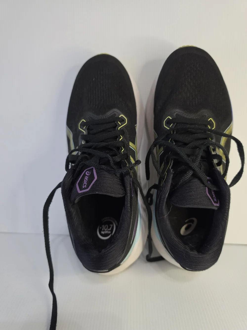 ASICS Women's Black/Blue Gel KAYANO 30 Sneaker Size 8.5 Wide